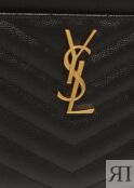 Сумка SAINT LAURENT Large monogram pouch, черный