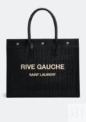 Сумка-тоут SAINT LAURENT Rive Gauche small tote bag, черный