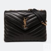 Сумка SAINT LAURENT Loulou medium chain, черный 574946DV7271000 | Black фото 2