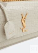 Сумка кросс-боди SAINT LAURENT Sunset medium chain bag, белый 442906DND0J9207 | White фото 2