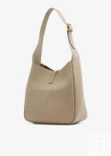 Сумка-хобо SAINT LAURENT Le 5 À 7 soft small hobo, бежевый 713938AAAUQ1722 | Beige фото 3