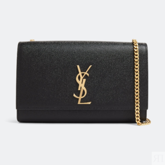 Сумка кросс-боди SAINT LAURENT Kate medium chain, черный