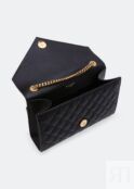 Сумка SAINT LAURENT Envelope small chain bag, черный 600195BOW911000 | Black фото 3