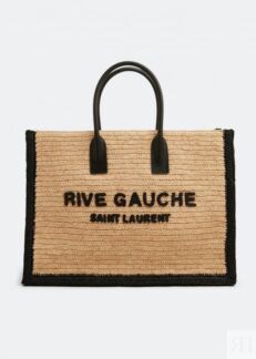 Сумка-тоут SAINT LAURENT Rive Gauche tote bag, бежевый