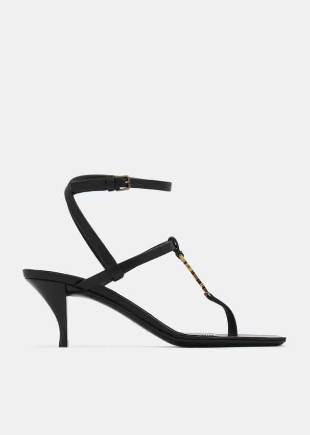 Сандалии SAINT LAURENT Cassandra sandals, черный 731606DWETT1000 | Black фото 1