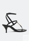 Сандалии SAINT LAURENT Cassandra sandals, черный 731606DWETT1000 | Black фото 3