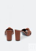 Мюли SAINT LAURENT Bianca mules, коричневый 62013000J007660 | Brown фото 3