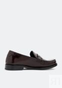 Лоферы SAINT LAURENT Le Monogram penny loafers, бордовый