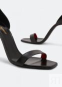 Сандалии SAINT LAURENT Amber sandals, черный 472021AKP001000 | Black фото 2