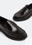 Лоферы SAINT LAURENT Le Monogram penny loafers, черный 716556AO9VV1000 | Black фото 2