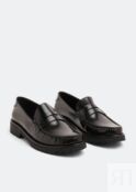 Лоферы SAINT LAURENT Le Monogram penny loafers, черный 716556AO9VV1000 | Black фото 4