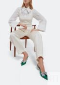 Мюли SARAH JESSICA PARKER Paley mules, зеленый PALEY-70MM-EMEGRN | Green фото 2