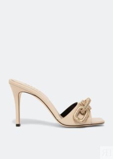 Мюли SERENA UZIYEL Catena high-heel mules, бежевый