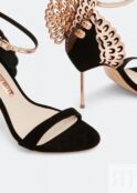 Сандалии SOPHIA WEBSTER Evangeline sandals, черный SWHH16002-BKRSGD | Black фото 3