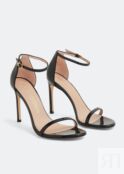 Сандалии STUART WEITZMAN Nudistrong strap sandals, черный S2737-BLK | Black фото 5