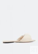 Сандалии STUDIO AMELIA Twist Front flat sandals, белый F427-STONE | White фото 4