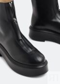 Ботинки THE ROW Zipped boots, черный F1144-L64R-BLK | Black фото 4