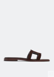 Сандалии TOD'S Suede sandals, коричневый