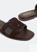 Сандалии TOD'S Suede sandals, коричневый
