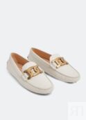 Лоферы TOD'S Kate Gommino driving loafers, белый