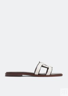 Сандалии TOD'S Leather sandals, белый