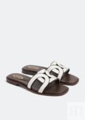 Сандалии TOD'S Leather sandals, белый XXW70K0GU70MIDB015 | White фото 4