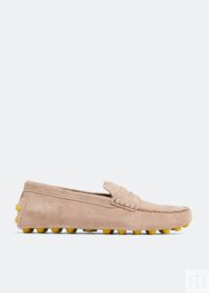 Лоферы TOD'S Gommino Bubble loafers, бежевый