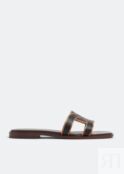 Сандалии TOD'S Leather sandals, черный XXW70K0GU70MID9999 | Black фото 1