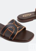 Сандалии TOD'S Leather sandals, черный XXW70K0GU70MID9999 | Black фото 2