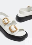 Сандалии TOD'S Leather sandals, белый XXW11K0FH50MIDB001 | White фото 2