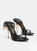 Сандалии TOM FORD Padlock naked sandals, черный W2272-LKD002G-1N001 | Black фото 4