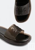 Шлепанцы TORY BURCH Bubble Jelly slides, коричневый 85010-004 | Brown фото 3