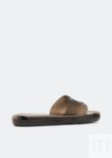 Шлепанцы TORY BURCH Bubble Jelly slides, коричневый 85010-004 | Brown фото 4