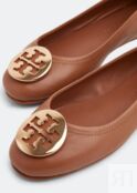 Балетки TORY BURCH Minnie travel ballet flats, коричневый