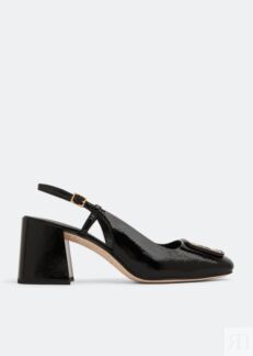 Туфли TORY BURCH Georgia slingback pumps, черный