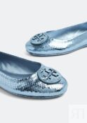 Балетки TORY BURCH Minnie travel ballet flats, синий