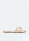 Шлепанцы TORY BURCH Eleanor slides, бежевый 88744-122 | Beige фото 1