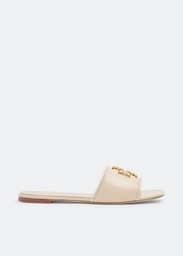 Шлепанцы TORY BURCH Eleanor slides, бежевый 88744-122 | Beige фото 1