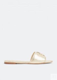 Шлепанцы TORY BURCH Eleanor slides, золотой