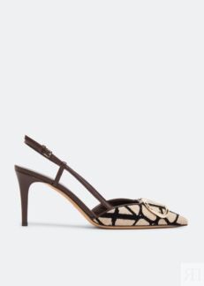 Туфли VALENTINO GARAVANI VLogo Signature pumps, коричневый