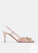 Туфли VALENTINO GARAVANI VLogo Signature embellished pumps, розовый