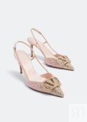 Туфли VALENTINO GARAVANI VLogo Signature embellished pumps, розовый