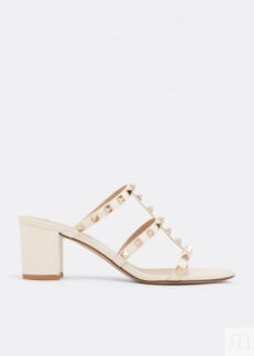 Сандалии VALENTINO GARAVANI Rockstud sandals , белый