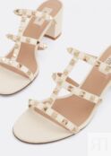 Сандалии VALENTINO GARAVANI Rockstud sandals , белый WS0C47VODI16 | White фото 2