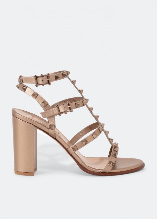 Сандалии VALENTINO GARAVANI Rockstud sandals, золотой