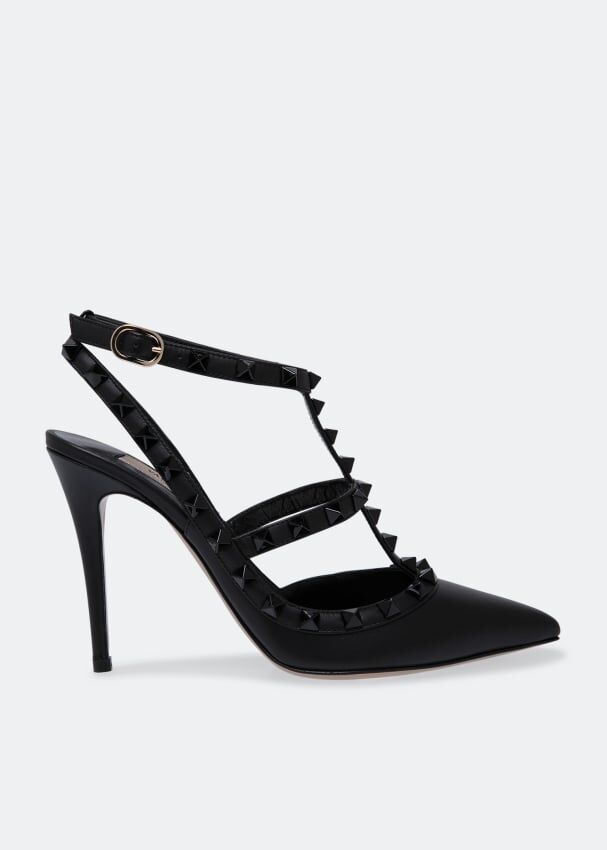 Туфли VALENTINO GARAVANI Rockstud pumps, черный WS0393VB80NO | Black фото 1