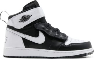 Кроссовки Air Jordan 1 High FlyEase GS Black White, черный