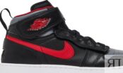 Кроссовки Air Jordan 1 High FlyEase GS Smoke Grey Gym Red, черный DC7986 006 | Black фото 2