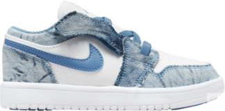 Кроссовки Air Jordan 1 Low ALT PS Washed Denim, белый