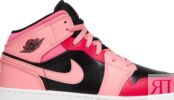 Кроссовки Air Jordan 1 Mid GS Coral Chalk, розовый 554725 662 | Pink фото 2